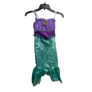 Disney Little Mermaid Ariel Princess Dress S 4/6